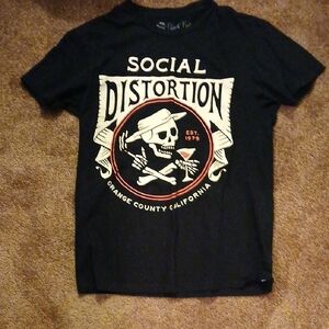 Social Distortion Women's Black Graphic Tee